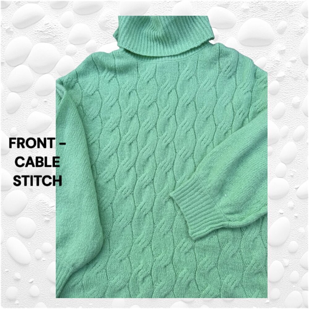 MINT GREEN Very Soft Turtleneck Plus Size 2X NWT - Picture 2 of 6
